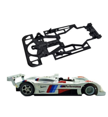Chasis BMW V12 LMR AWS243 slot-maxi - Skeleton Scaleauto para competición GT