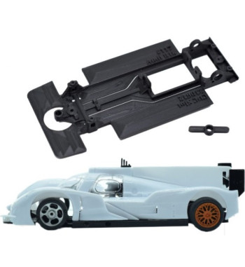 Chasis Audi R18 MBIL125 slot-maxi - Ninco Monoblock para resistencia y velocidad