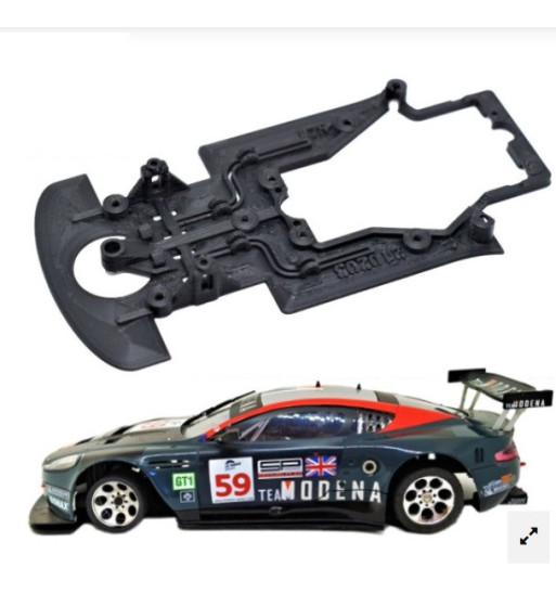 Chasis Aston Martin Black Arrow AW76 slot-maxi - Black Arrow para tuning GT