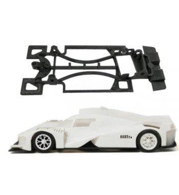 Chasis Peugeot 9X8 MBAW567 slot-maxi - Scaleauto Monoblock para competición avanzada