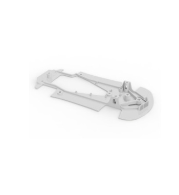 Chasis Corvette C8R 1626 slot-maxi - Duro blanco para rendimiento y control