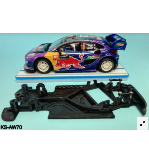 Chasis Ford Puma KS-AW70 slot-maxi - Kilslot angular Race Soft para rally y velocidad