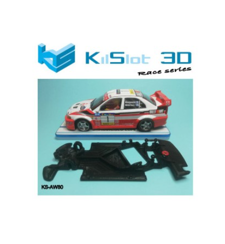 Chasis Kilslot KS-AW80 3D Angular Race Soft Mitsubishi EVO V-VI | Slot Maxi