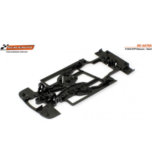 Chasis Scaleauto SC-6673A Porsche 963 GTP Hypercar Negro Duro RT4 | Slot Maxi