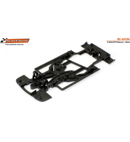 Chasis Scaleauto SC-6673A Porsche 963 GTP Hypercar Negro Duro RT4 | Slot Maxi