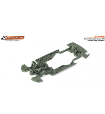 Chasis Scaleauto SC-6669B Medio Mitsubishi Lancer EVO | Slot Maxi