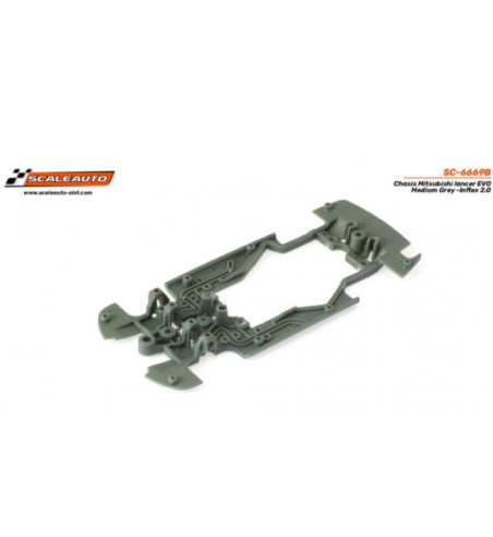 Chasis Scaleauto SC-6669B Medio Mitsubishi Lancer EVO | Slot Maxi