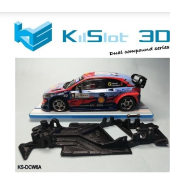 Chasis Kilslot KS-DCW6A 3D Angular DUAL COMP Hyundai I20 Scalextric | Slot Maxi