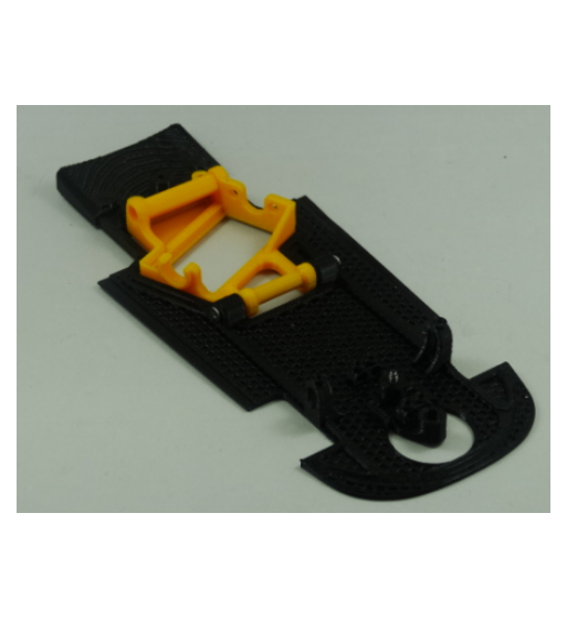 3DSRP 6023CP Chasis 3d pivotante Ford GT Sideways | Slot Maxi