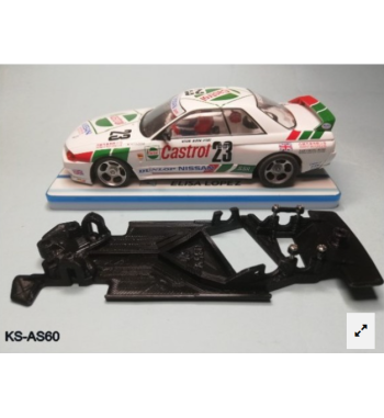 Kilslot KS-AS60 Chasis 3d angular RACE SOFT Nissan Skyline Slot.it | Slot Maxi