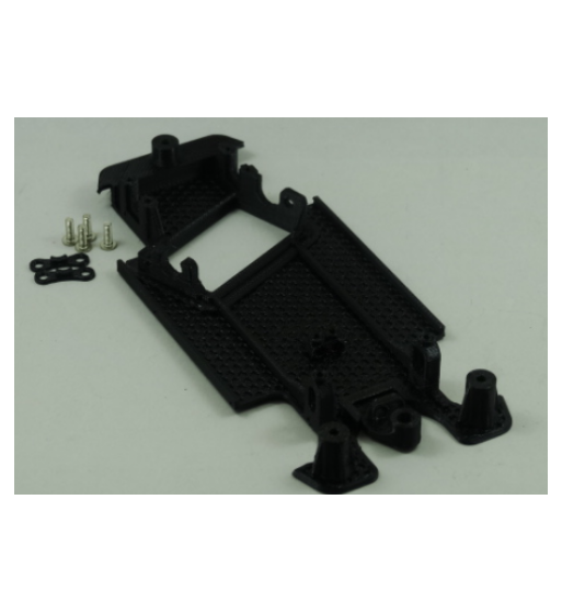 3DSRP 001124WSC Chasis 3d Ford RS200 monoblock en ángulo Scaleauto | Slot Maxi