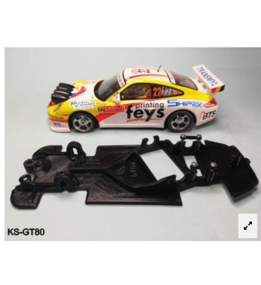 Chasis Rally Legend KS-GT80 Porsche 911 GT3 Rallye SCX | Slot Maxi