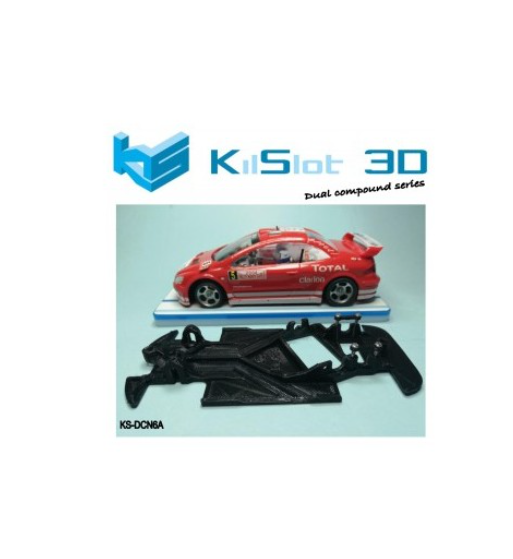 Chasis 3D Dual Comp Peugeot 307 WRC Ninco DCN6A | Slot Maxi