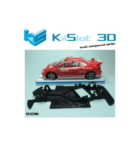 Chasis 3D Dual Comp Peugeot 307 WRC Ninco DCN6A | Slot Maxi