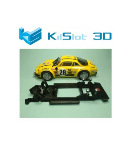 Chasis 3D Lineal Black Renault Alpine A110 Team Slot BR2B | Slot Maxi