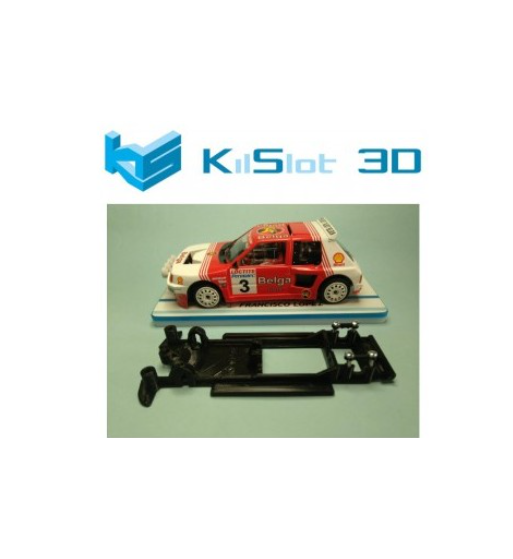 Chasis 3D Lineal Black Peugeot 205 T16 Spirit BP1B | Slot Maxi