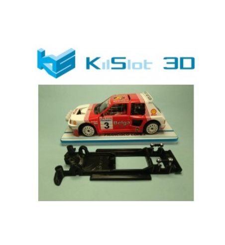 Chasis 3D Lineal Black Peugeot 205 T16 Spirit BP1B | Slot Maxi