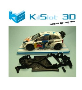 Chasis 3D Angular Volkswagen Polo WRC Superslot AP28 | Slot Maxi