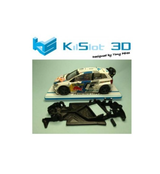 Chasis 3D Angular Volkswagen Polo WRC Superslot AP28 | Slot Maxi