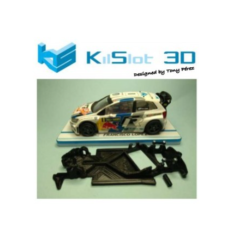 Chasis 3D Angular Volkswagen Polo WRC Superslot AP28 | Slot Maxi