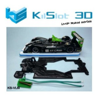 Chasis Race Bancada Radikal LMP Scaleauto KS-VL6I | Slot Maxi