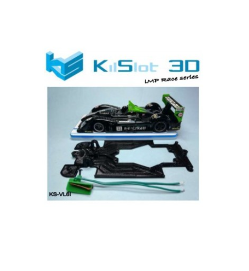 Chasis Race Bancada Radikal LMP Scaleauto KS-VL6I | Slot Maxi