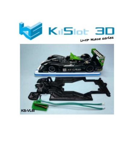 Chasis Race Bancada Radikal LMP Scaleauto KS-VL6I | Slot Maxi