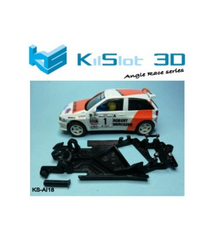 Chasis 3D Angular Race Soft Seat Ibiza KitCar Scalextric KS-AI18 | Slot Maxi