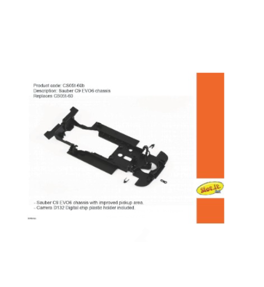 Chasis Sauber C9 Evo6 V2 - Slot.it CS05T60B