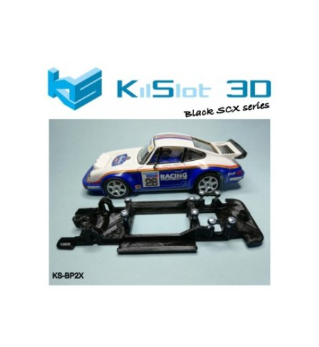 Chasis 3D Motor RX Lineal Black Porsche 911 Carrera SCX - Kilslot