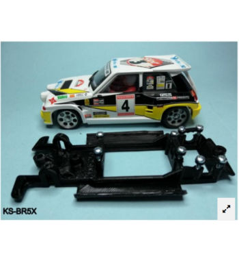 Chasis 3D Motor RX Lineal Black Renault 5 Maxi Turbo SCX - Kilslot