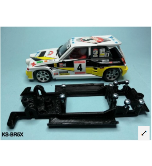 Chasis 3D Motor RX Lineal Black Renault 5 Maxi Turbo SCX - Kilslot