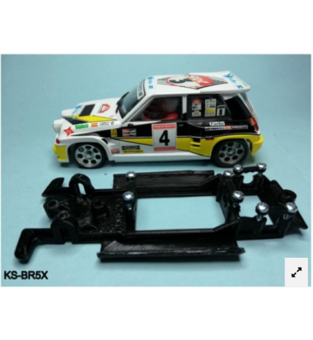 Chasis 3D Motor RX Lineal Black Renault 5 Maxi Turbo SCX - Kilslot