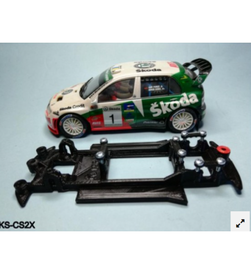 Chasis 3D Motor RX Skoda Fabia WRC SCX - Kilslot