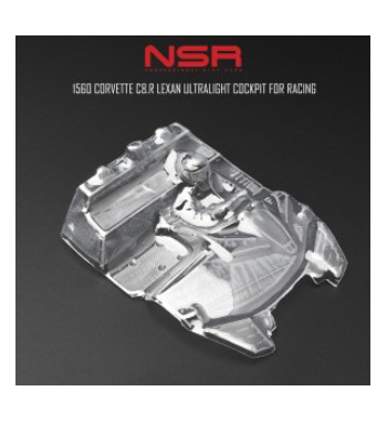 NSR-1560 Cockpit lexan Corvette C8R - Ligereza y detalle slot