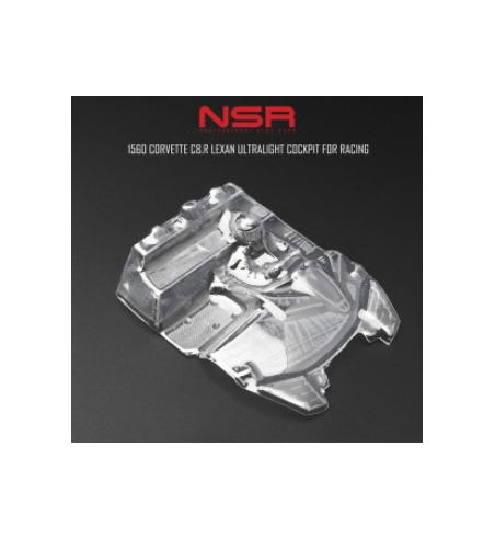 NSR-1560 Cockpit lexan Corvette C8R - Ligereza y detalle slot