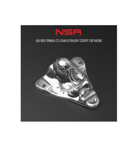 NSR-1551 Cockpit lexan Formula 1 22 - Ligereza y detalle slot