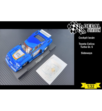 Decal Station DSL-006 Interior lexan Toyota Celica Grupo 5 - Claridad y detalle slot