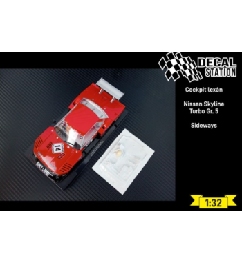 Decal Station DSL-005 Interior lexan Nissan Skyline Grupo 5 - Ligereza y detalle slot