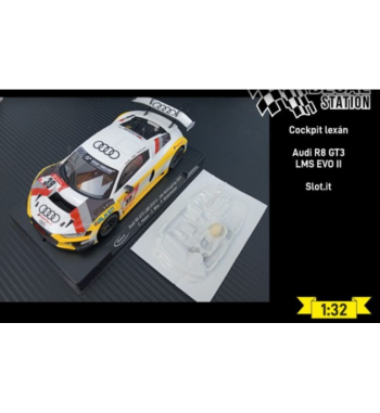 Decal Station DSL-024 Interior lexan Audi R8 GT3 LMS Evo II - Ligereza y detalle slot