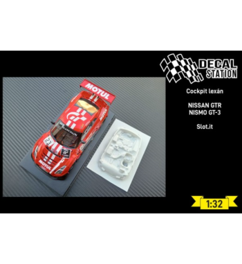 Decal Station DSL-009 Interior lexan Nissan GTR Nismo GT3 - Ligereza y detalle slot