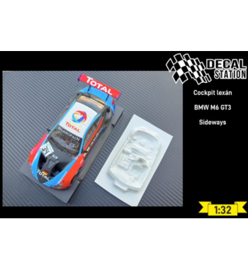 Decal Station DSL-007 Interior lexan BMW M6 GT3 Sideways - Ligereza y detalle slot