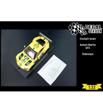 Decal Station DSL-003 Interior lexan Aston Martin Vantage GT3 - Ligereza y realismo slot