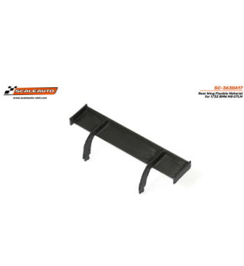 Scaleauto SC-3630A17 Alerón en goma flexible BMW M8 GTLM - Resistencia y detalle slot