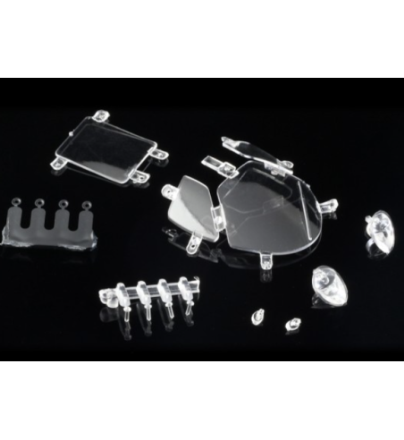 NSR-1353 Cristal y luces Ford P68 - Visibilidad y realismo en slot