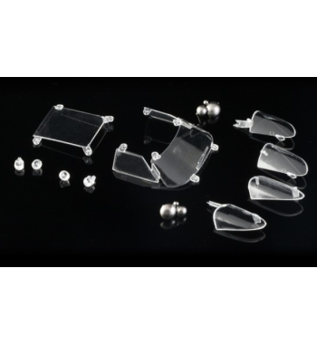 NSR-1324 Cristal y luces Ford GT MK IV - Claridad y realismo slot