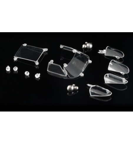 NSR-1324 Cristal y luces Ford GT MK IV - Claridad y realismo slot
