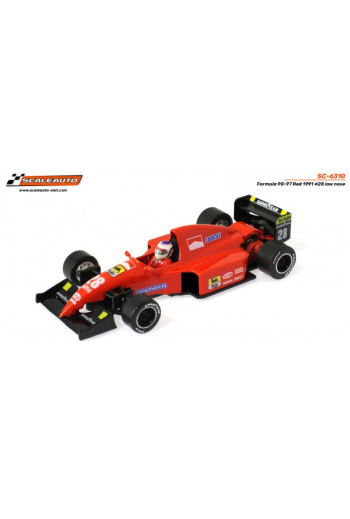 Formula 90-97 Ferrari 1991 n28 morro bajo Scaleauto | Slot Maxi | Slot F1 clásico Ferrari 90s