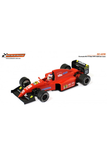 Formula 90-97 Ferrari 1991 n28 morro bajo Scaleauto | Slot Maxi | Slot F1 clásico Ferrari 90s