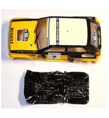 Mustang M-L0056R Lexan rally Renault R5 Turbo - Ligereza y detalle para slot